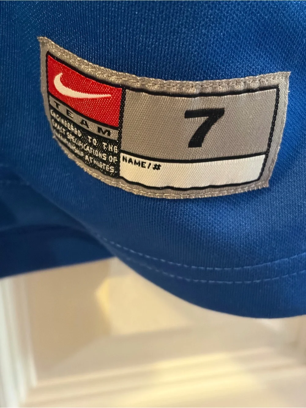 Nike Kids Cubs Royal Blue Button-Up Jersey with White Trim